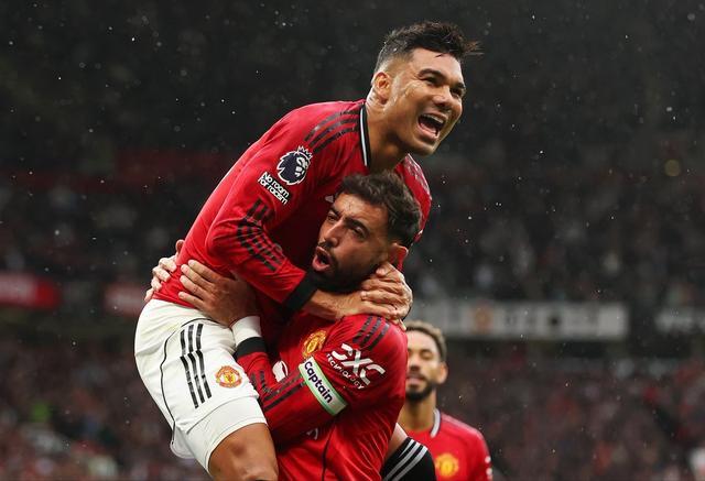 5次助攻卡塞米罗，B费是本赛季英超助攻同一队友最多的球员